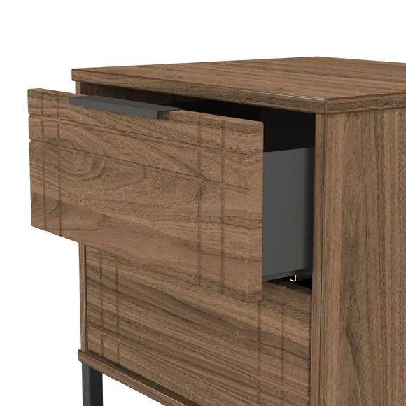 Darlton 2 Drawer Bedside Table 6