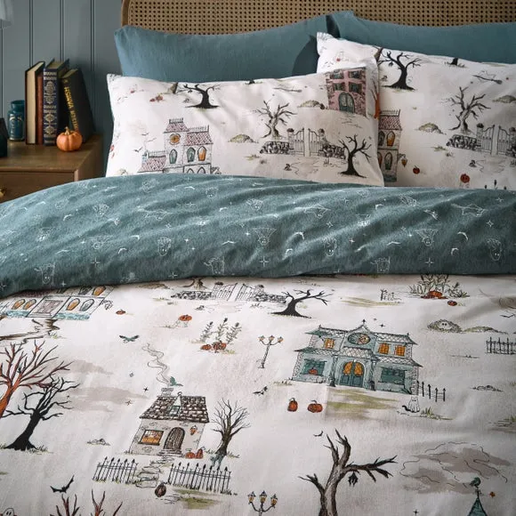 furn. Ghost Town Polycotton Duvet Cover & Pillowcase Set 3