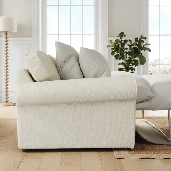 Flori Chunky Chenille 2 Seater Sofa Bed 2