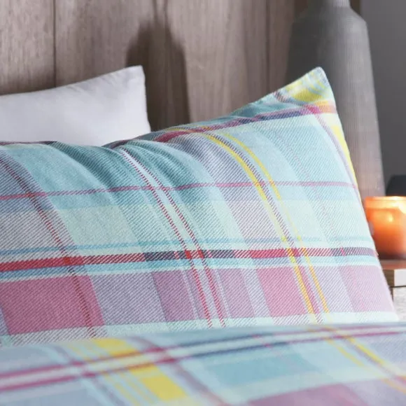 Applecross Check 100% Brushed Cotton Duvet Cover & Pillowcase Set 2