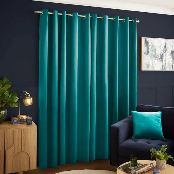 Luxe Velour Eyelet Curtains (Blackout Available) 5