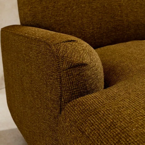 Arthur Waffle Chenille Corner Chaise Sofa 3