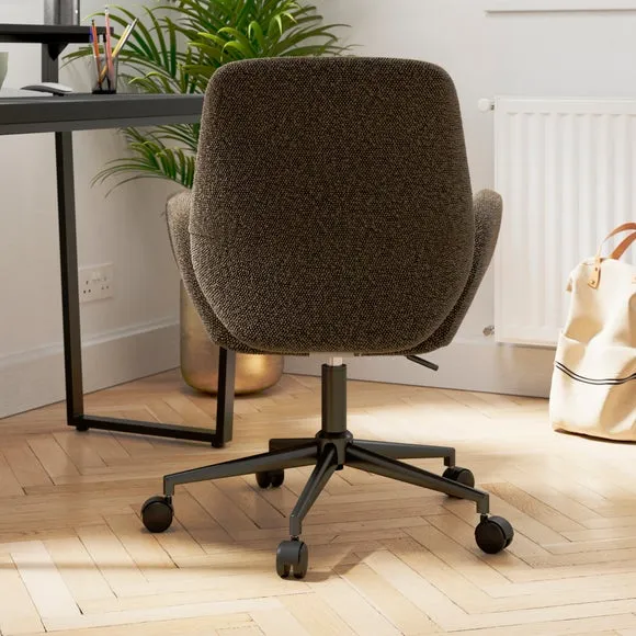 Ginny Boucle Swivel Office Chair 2