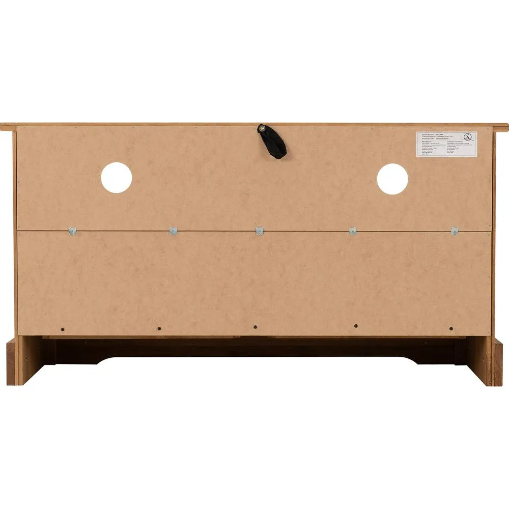 Seconique Corona Essentials 2 Drawer TV Unit in Natural 6
