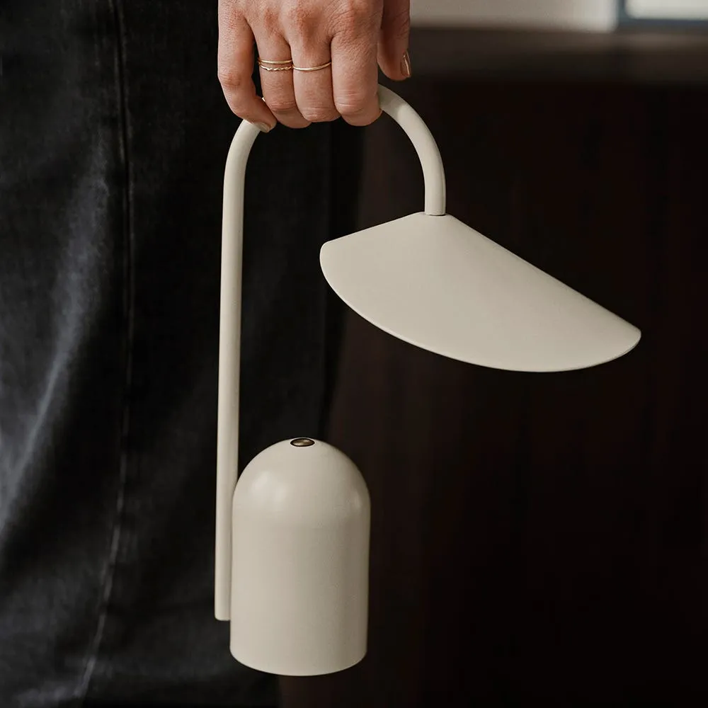 ferm LIVING Arum LED Portable Table Lamp Black 4