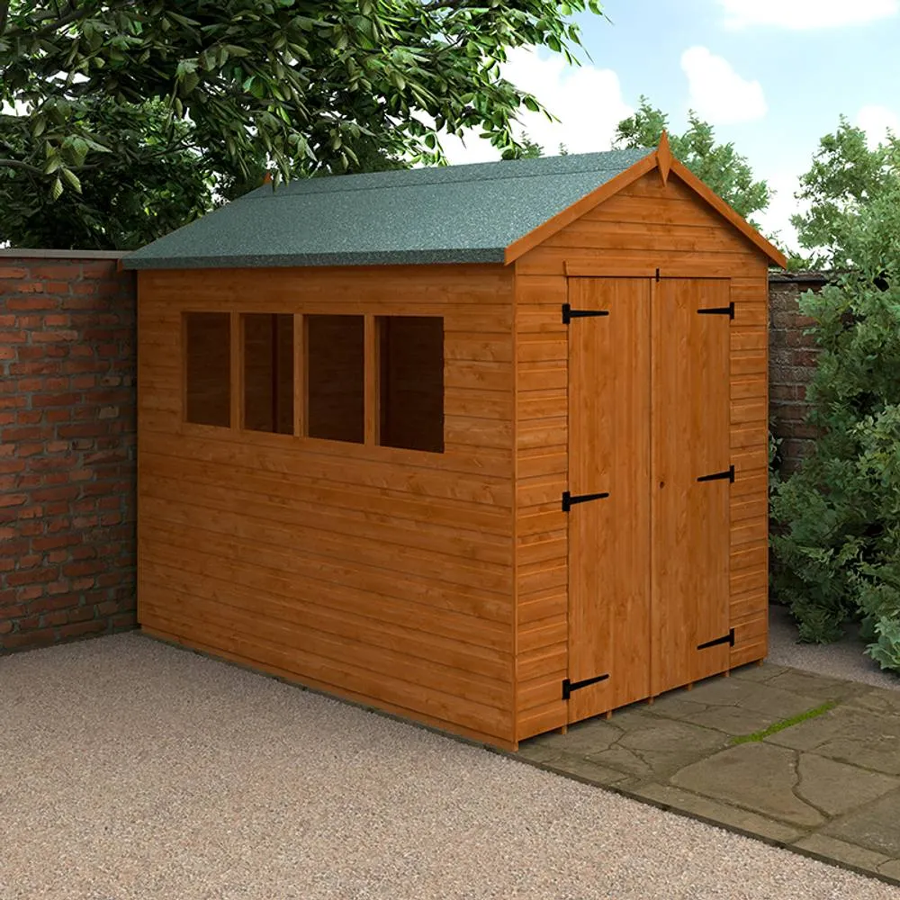 Buttercup Farm 9 x 6 Feet Workshop 12mm Shed - L265 x W175 x H240.5 cm in Burnt Orange 2