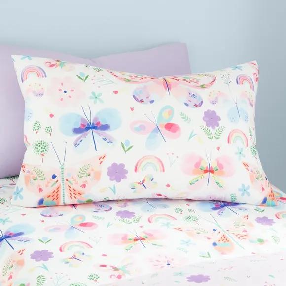 Painted Butterfly Duvet Cover and Pillowcase Set 2