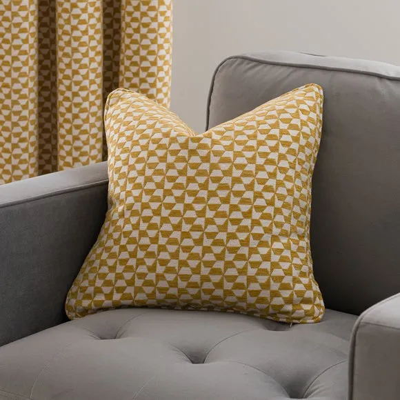 Geo Checkerboard Eyelet Curtains 5