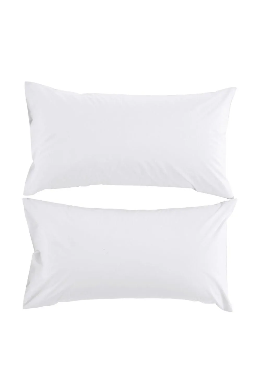 CHRISTY Pure Cotton Percale King Pillowcase Pair in White
