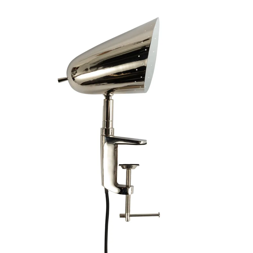 Heal's Helsinki Clamp Wall/Table Lamp Chrome 2