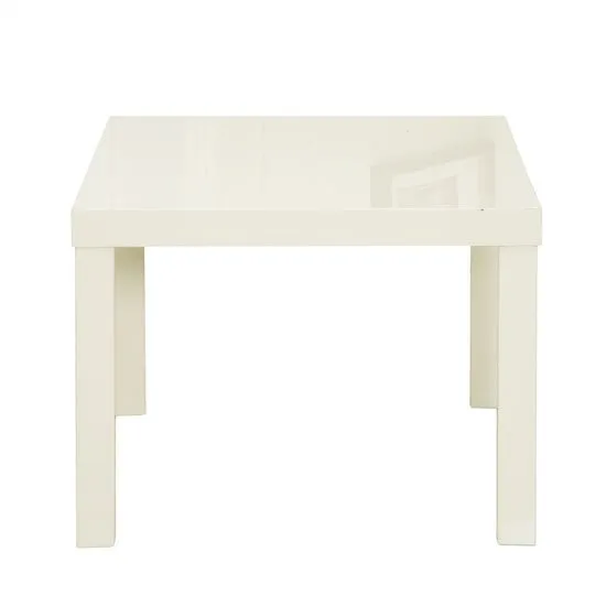 Curio Cream High Gloss Finish Lamp Table