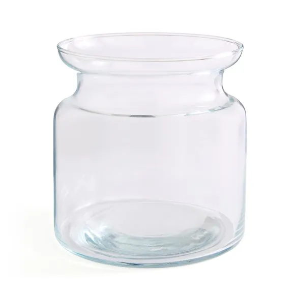 Jam Jar Shaped Glass Vase 3
