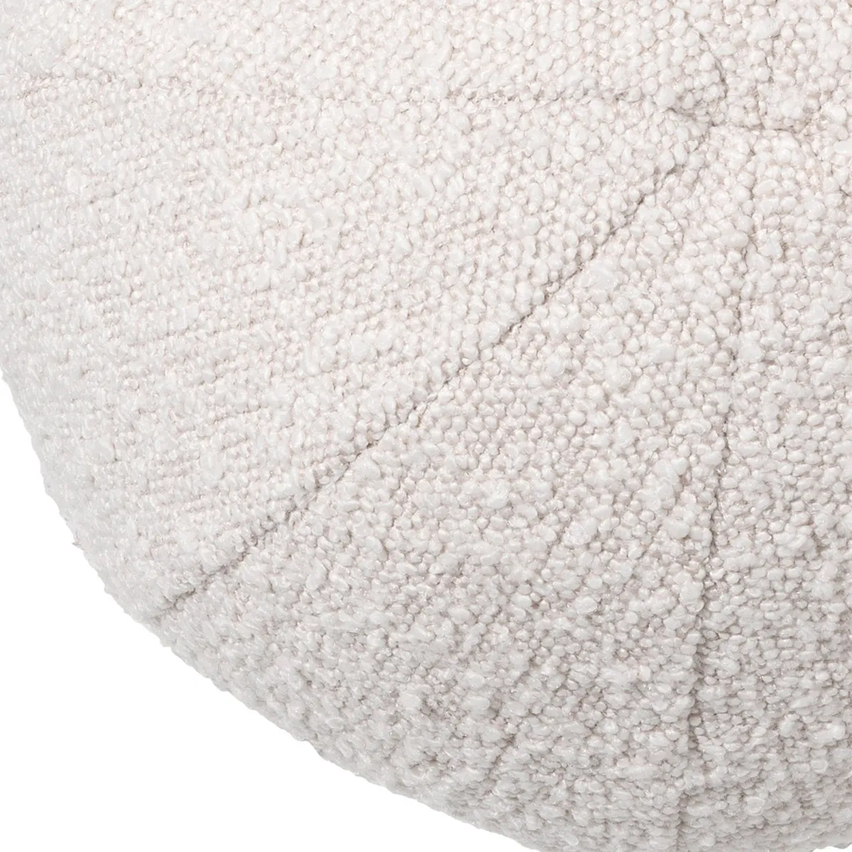 Eichholtz Palla Cushion S Boucl Cream, Round Fabric | Barker & Stonehouse 4