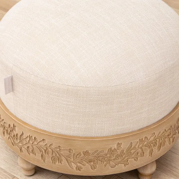 RETURN - Voyage Maison Mabel Oak Footstool 3