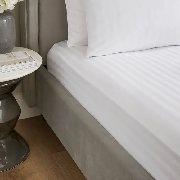 Micro Stripe Fitted Sheet