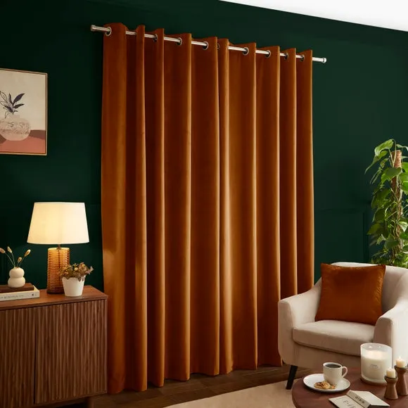 Luxe Velour Eyelet Curtains (Blackout Available) 4