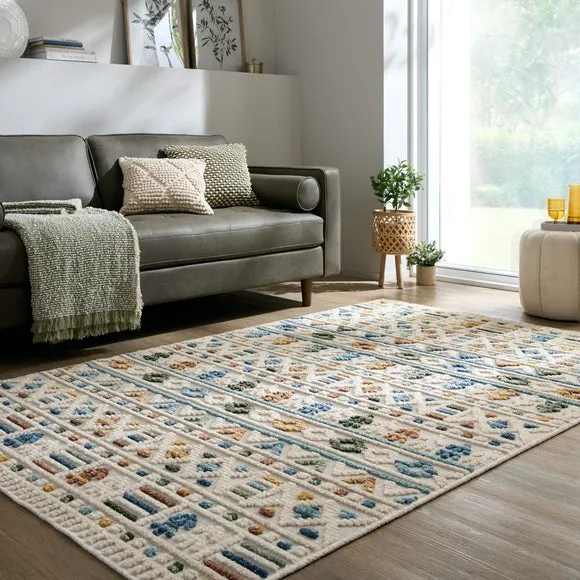 Aiden Aztec Washable Rug 1