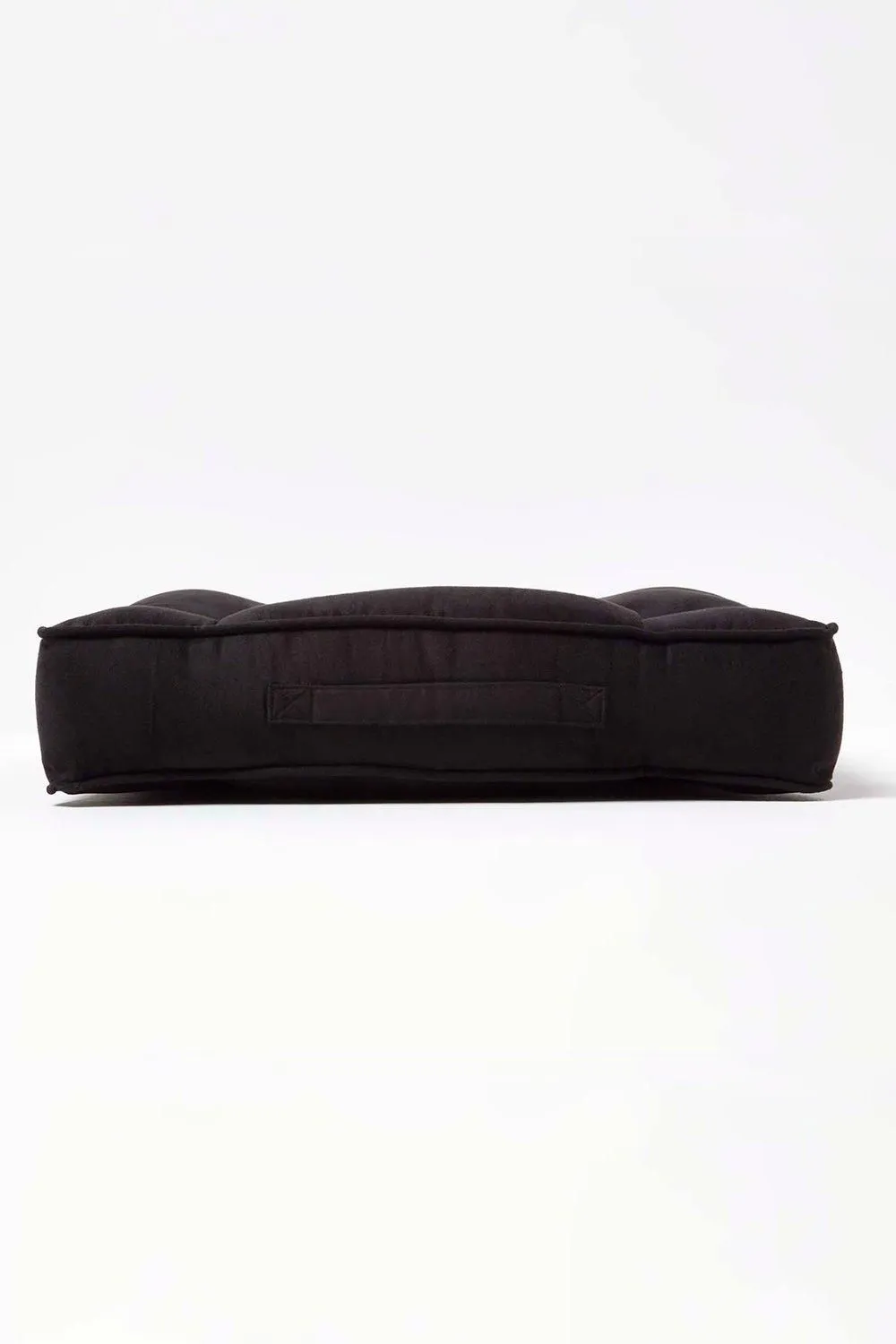 Homescapes Faux Suede Coccyx Cushion in Black 5