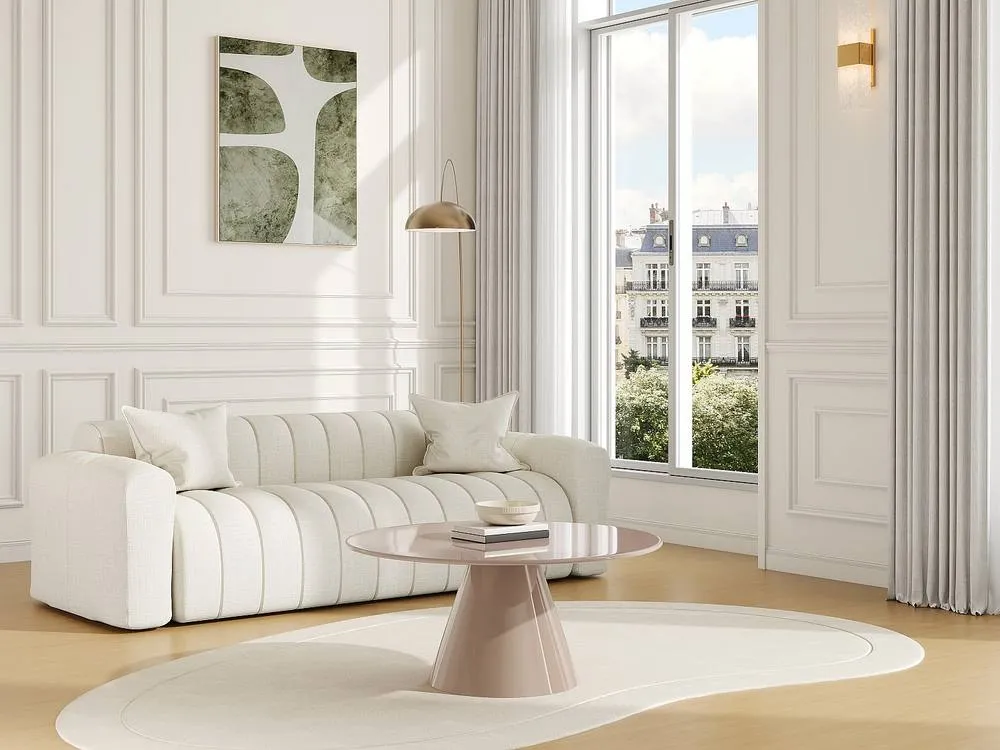 Vente-unique Metal Coffee Table - Shiny Beige - DINEGA 3