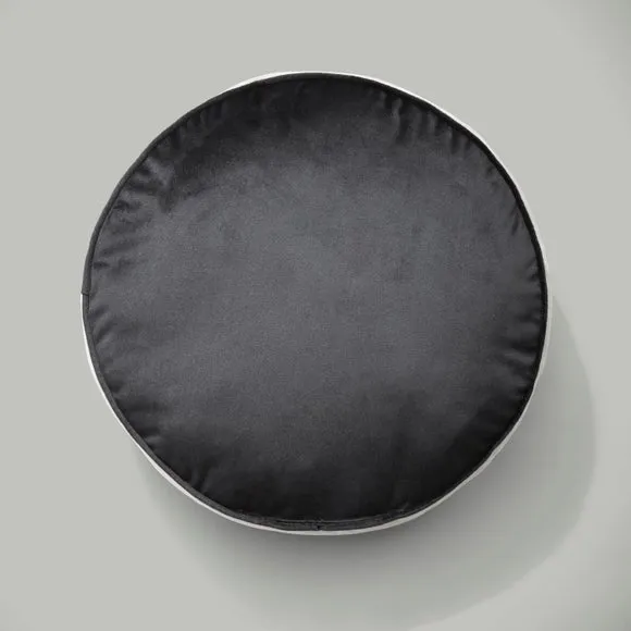 Luxe Velour Contrast Round Cushion 2