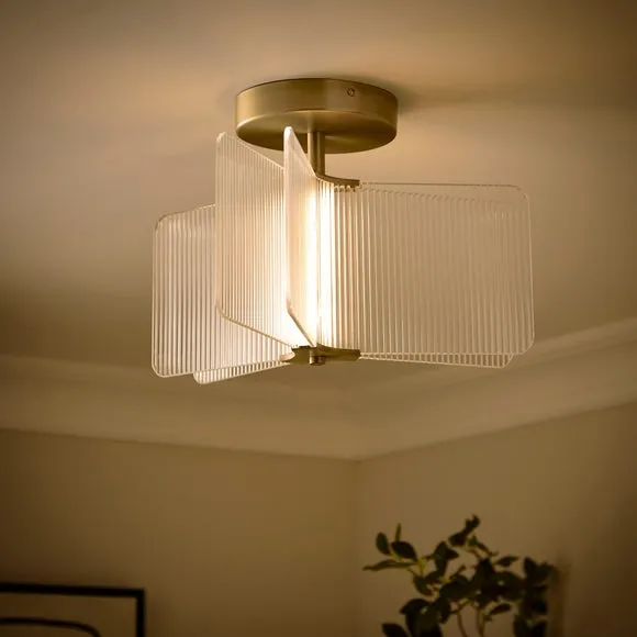 Milan Ribbed LED Ceiling Light 2