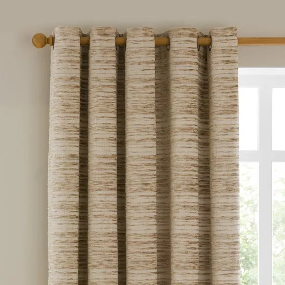 Brancaster Chenille Eyelet Curtains 1