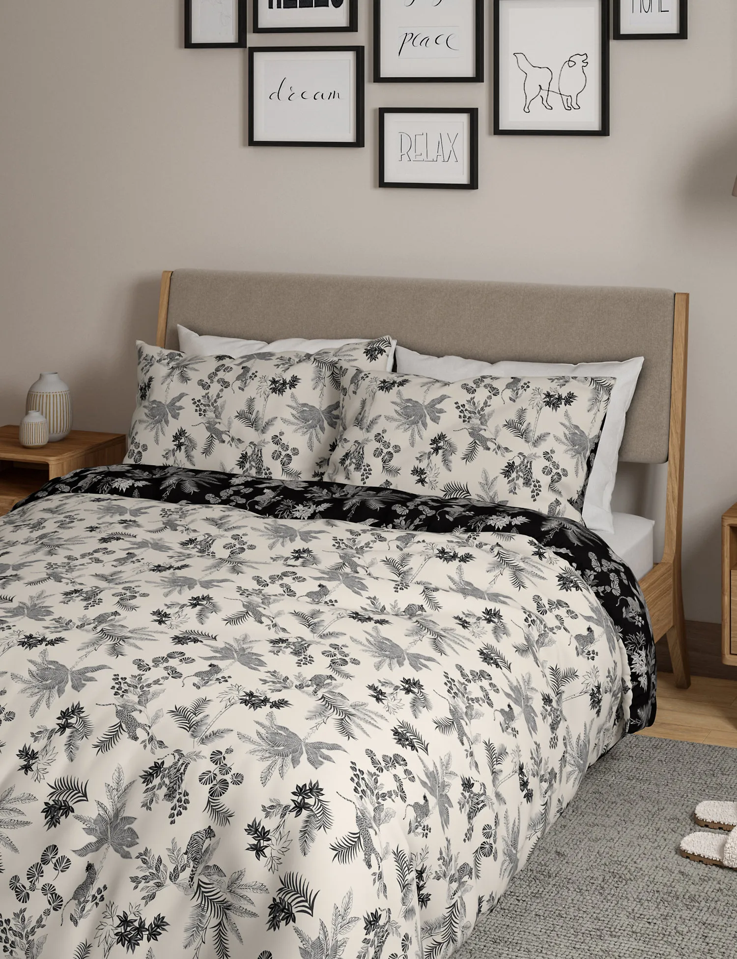 M&S Pure Cotton Cheetah Bedding Set