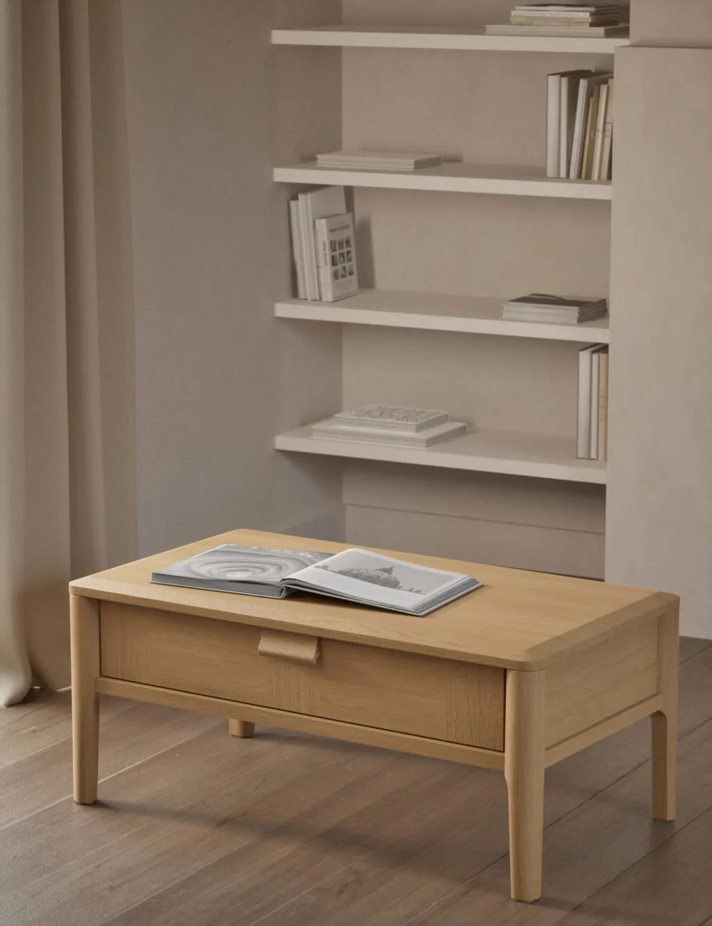 M&S Hutch Compact Coffee Table Oak