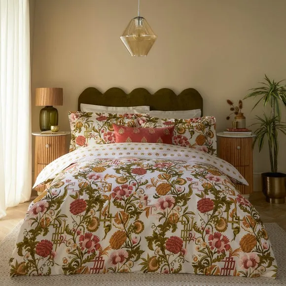 Ishana Reversible Duvet Cover and Pillowcase Set 1