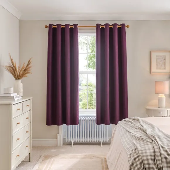 Luna Brushed Eyelet Curtains (Blackout Available) 4