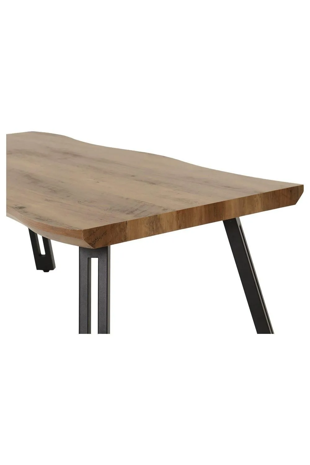 Seconique Quebec Wave Edge Coffee Table in Dark Brown 3