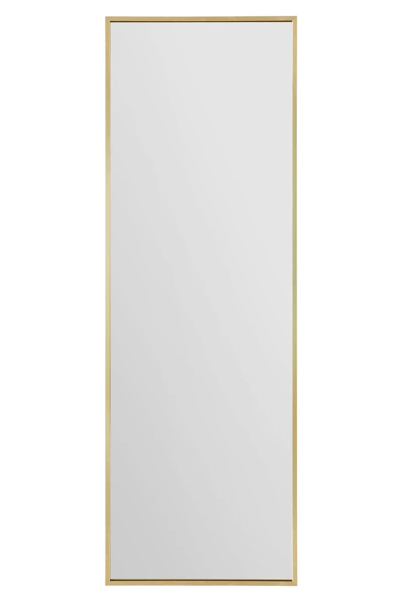 MirrorOutlet The Artus - Gold Aluminium Edged Wall Mirror 47" X 16" (120CM X 40CM)