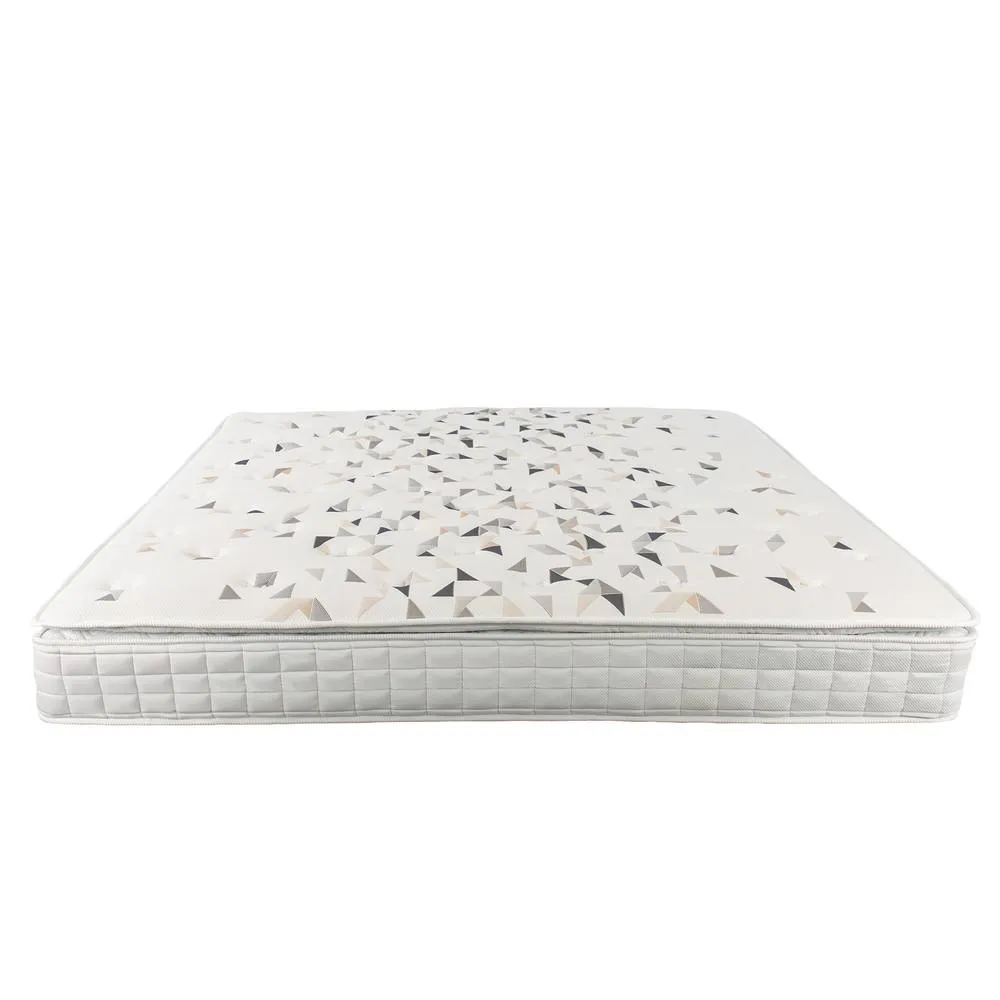 Angel Cerda Natural-Latex Hybrid Mattress with 7-Zone Pocket Springs in White 3