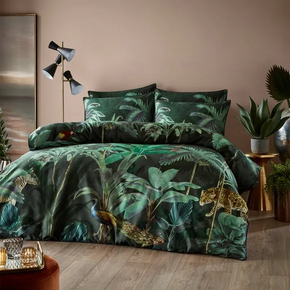 Paoletti Siona 100% Cotton Duvet Cover and Pillowcase Set 1