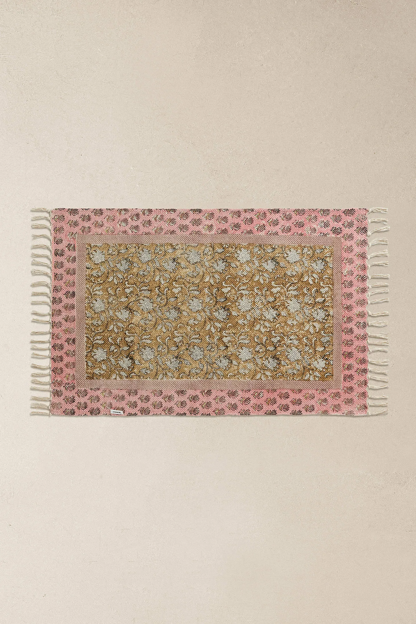 Pink Block Reversible 2x3ft / 60x90cm Rug - Pink 2