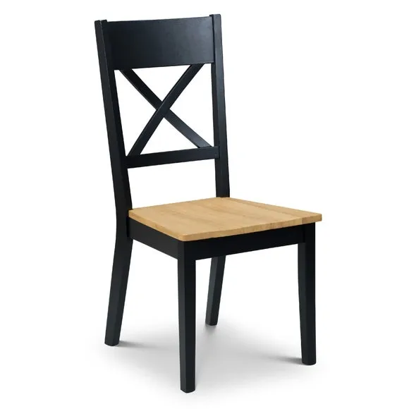 Hockley Set of 2 Dining Chairs, Black 3