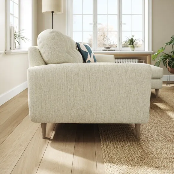 Sven Chunky Chenille Large Corner Chaise Sofa 2