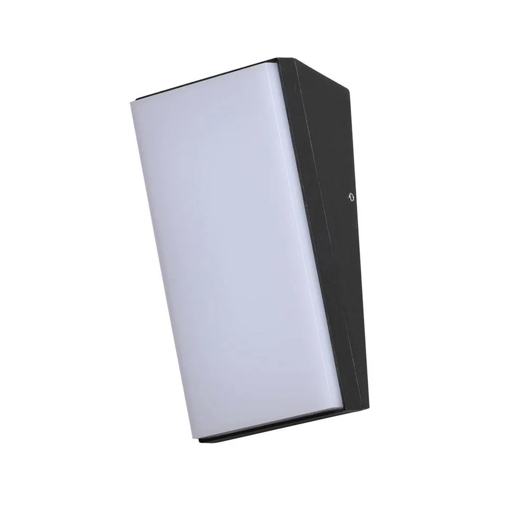 Netlighting Fama Outdoor Flush Wall Lamp Black 3000K Warm White IP65