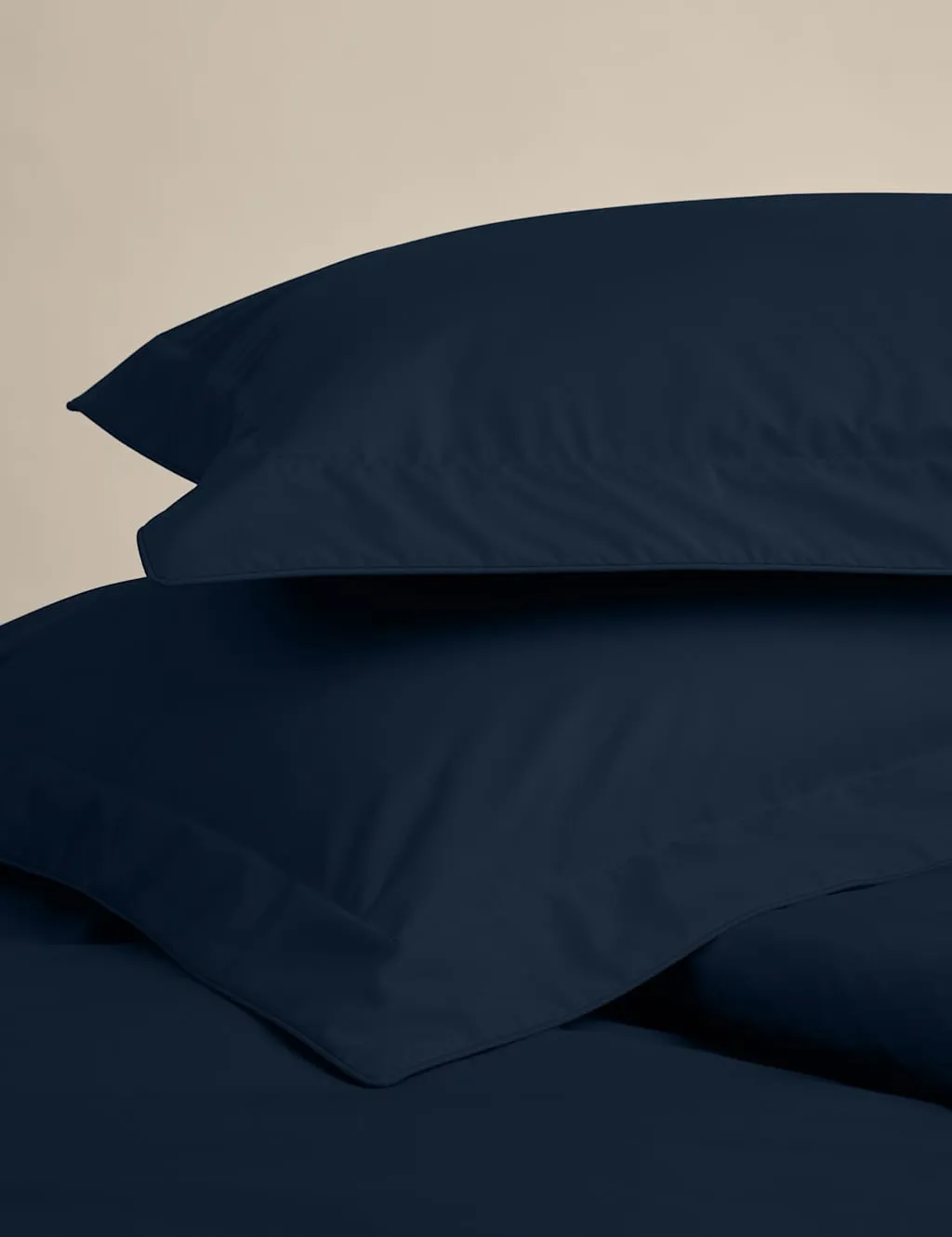 M&S 2 Pack Egyptian Cotton Oxford Pillowcases Navy