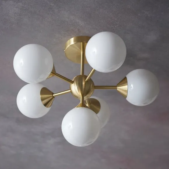 Vogue Elberton 6 Light Semi Flush Ceiling Light 2
