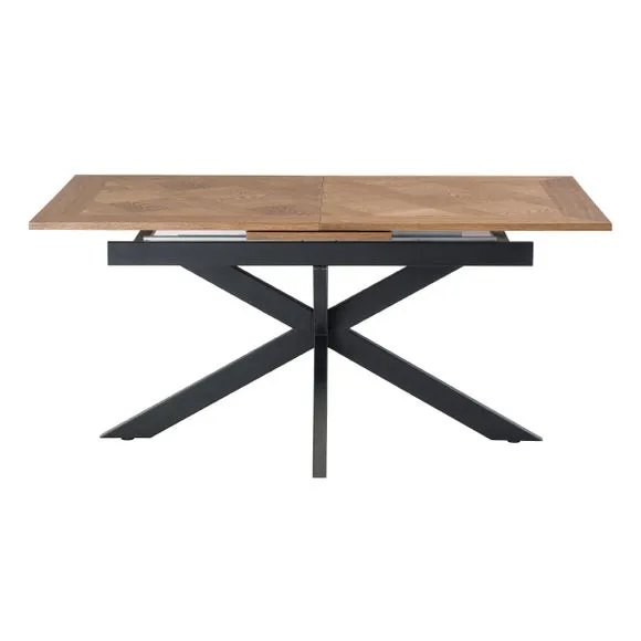 Payton Extandable Dining Table with 4 Sabenea Dining Chairs and Ebony Bench 6