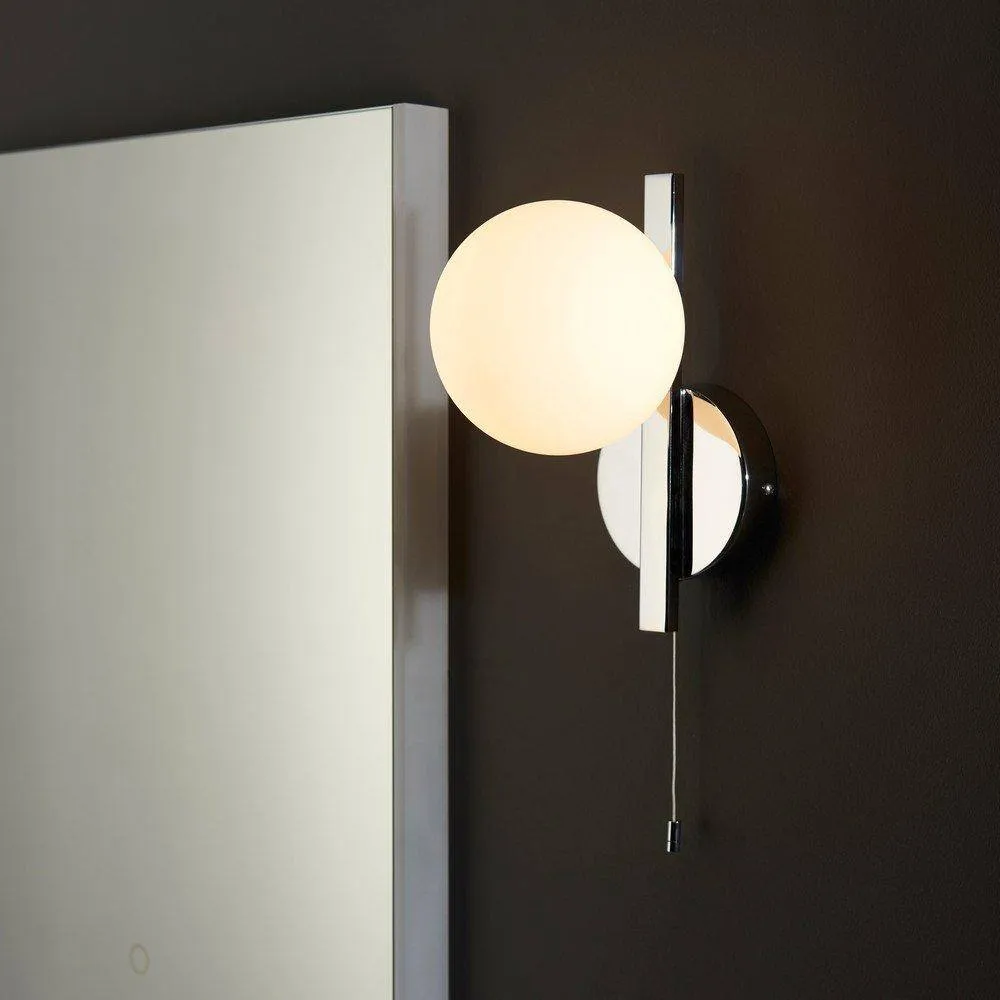 Netlighting 'RIOMAGGIORE' Non Dimmable Contemporary Bathroom Glass Wall Lamp in Grey 3
