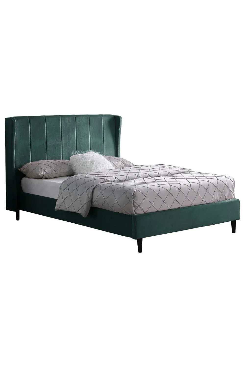 Seconique Amelia 4'6" Double Bed in Green 3