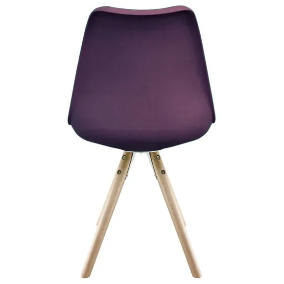 Fusion Living Soho Plastic Dining Chair with Pyramid Legs 5