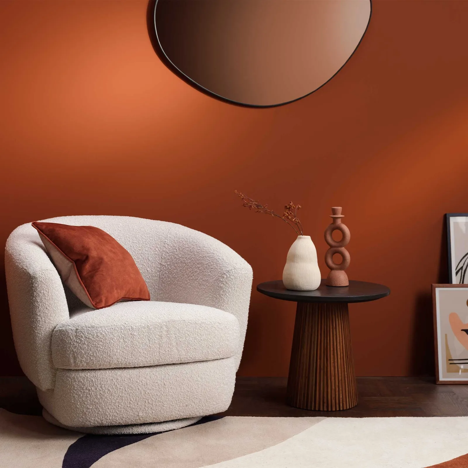 Trinidad Small Round Coffee Table, Round, Teak Wood | Barker & Stonehouse 2
