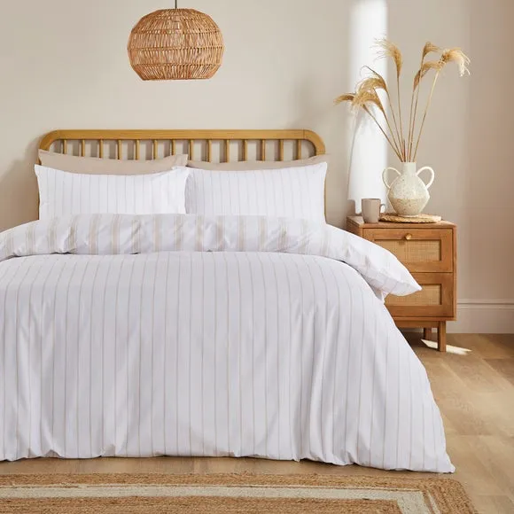 Lawson Stripe Polycotton Duvet Cover & Pillowcase Set 2