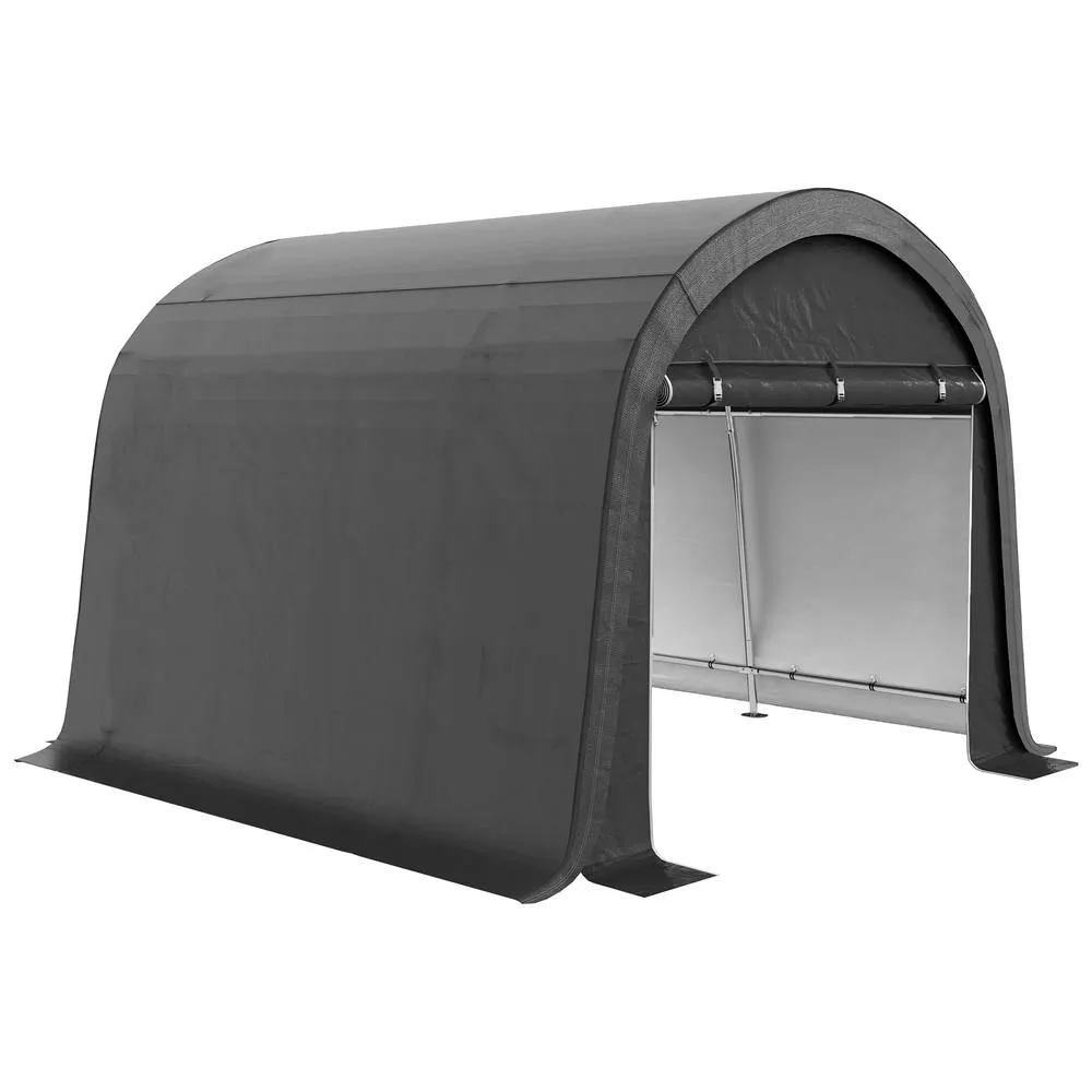 OUTSUNNY 3 x 3(m) Garden Storage Tent, Heavy Duty Outdoor Shed, Grey 2