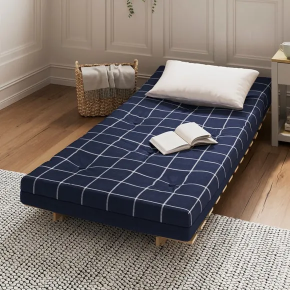 Mito Window Pane Check Single Futon 2