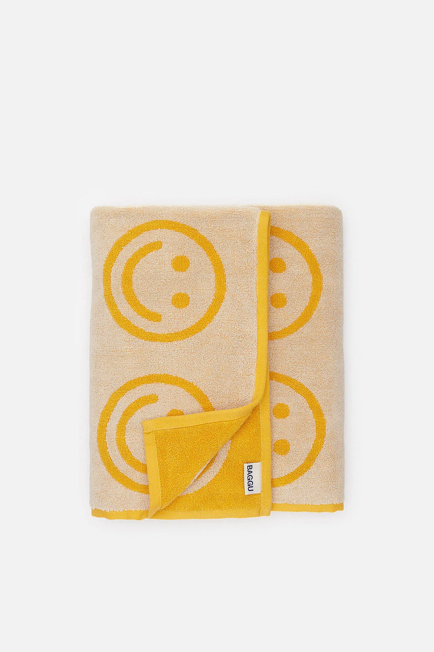 BAGGU Marigold Happy Bath Towel - Yellow ALL