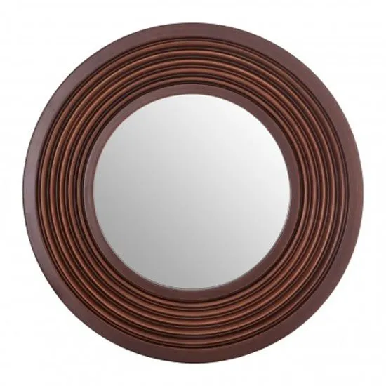 Coco Wall Bedroom Mirror In Brown Frame